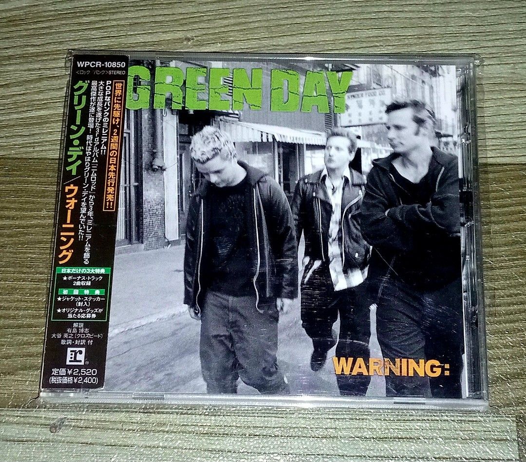 GREEN DAY CD JAPAN (Category: CDs & DVDs) located in Talavera. Submitted by thalifan46 (Listing ID 1462311210, Image 2). Description: GREEN DAY CD JAPAN 600 - WARNING 650 - TUNE IN TOKYO NOTE : WAG NA LANG MAG MESSAGE KUNG HINDI NAMAN INTERESADO SA ITEM AT HANAP LANG AY KAKWENTUHAN.. WHAT YOU SEE IS WHAT YOU GET 100% ORIGINAL AUTHENTIC.. MOP : GCASH OR PALAWAN.. COURIER :LBC, JRS, J&T.. STRICTLY NO COD‼️.