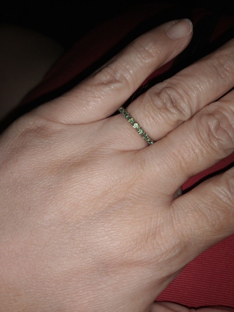Green stone ring non tarnish (Category: Rings) located in Quezon City. Submitted by eidorableshop (Listing ID 1462265278, Image 1). Description: .