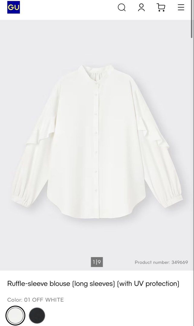 GU Long Sleeve (Category: Shirts) located in Cavite. Submitted by yakultjeni85475 (Listing ID 1462380217, Image 3). Description: Brand new Off white.