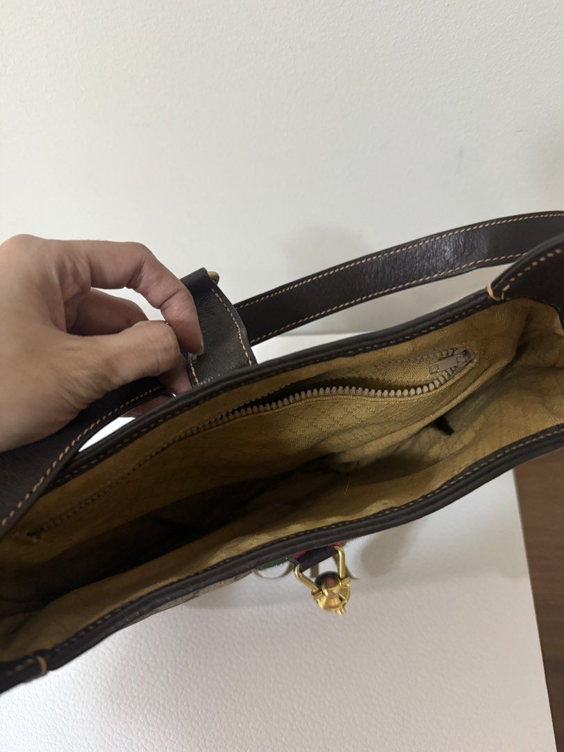 Gucci Black Nylon Shoulder Bag AUTHENTIC (Category: Luxury Bags & Wallets) located in Quezon City. Submitted by sbcarrot (Listing ID 1462388640, Image 3). Description: - Authentic Gucci shoulder bag - Color: Black - Material: Nylon with leather accents - Adjustable strap .