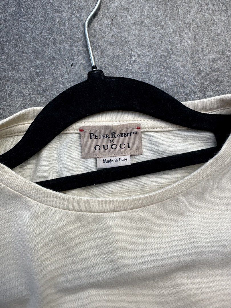 GUCCI x PETER RABBIT - Kids Shirt (Category: Shirts) located in Cavite. Submitted by hand.picked (Listing ID 1462373711, Image 2). Description: GUCCI x PETER RABBIT - Kids Shirt Size: 12 also Fit XSmall Womens Dimension: 17” Width / 22” Length Condition: Excellent AUTHENTIC.