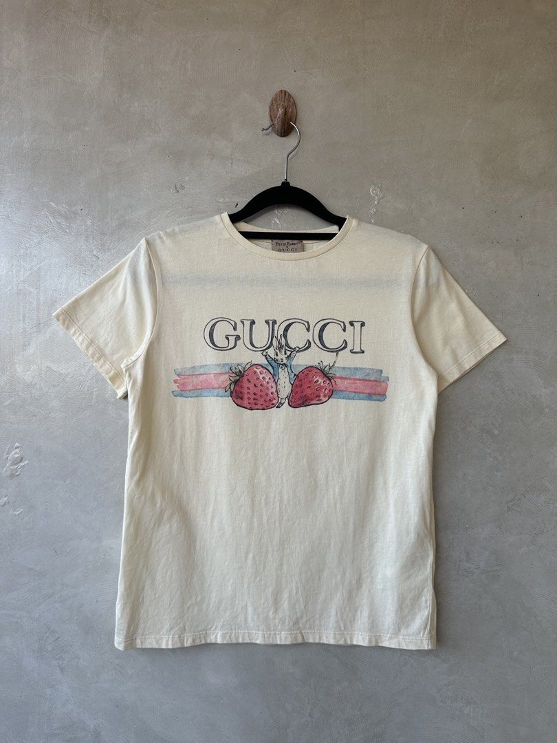 GUCCI x PETER RABBIT - Kids Shirt (Category: Shirts) located in Cavite. Submitted by hand.picked (Listing ID 1462373711, Image 1). Description: GUCCI x PETER RABBIT - Kids Shirt Size: 12 also Fit XSmall Womens Dimension: 17” Width / 22” Length Condition: Excellent AUTHENTIC.
