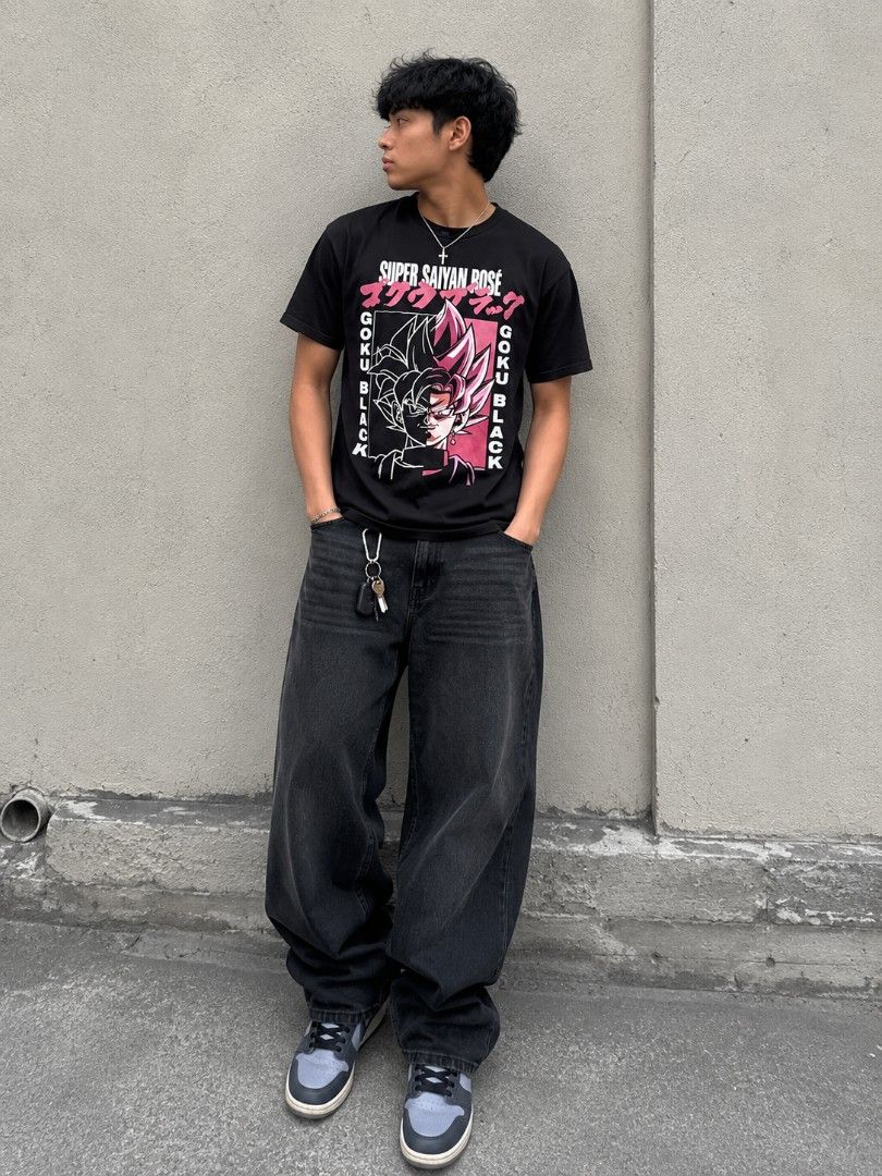 GUKO BLACK SUPER SAIYAN ROSE (Category: Tshirts & Polo Shirts ) located in Danao, Cebu. Submitted by fashion_hub69 (Listing ID 1462308095, Image 2). Description: GUKO BLACK SUPER SAIYAN ROSE VINTAGE MADE IN MEXICO 350+SF GCASH PAYMENT jnt courier 🚛.