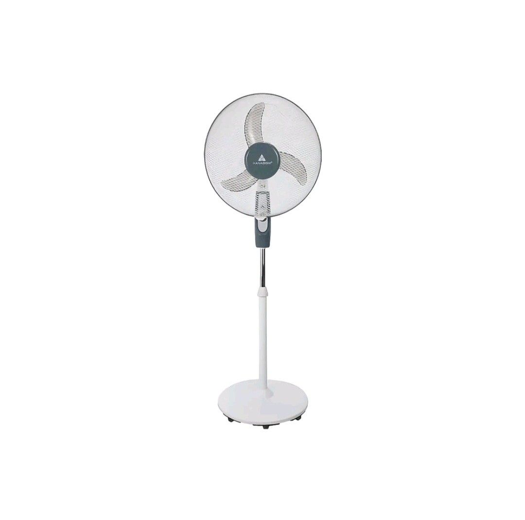 Hanabishi Baby Shield Stand Fan (Category: Fans) located in Manila. Submitted by julieannca18301 (Listing ID 1462313375, Image 1). Description: - White Hanabishi Baby Shield Stand Fan - Works well, reliable cooling - 3 speed settings for customized comfort - Oscillates side to side for wider air distribution - Adjustable height for optimal placement - Ideal for cooling down any room -Thermal Fuse protected motor - Decluttering - (3 weeks old) Iss