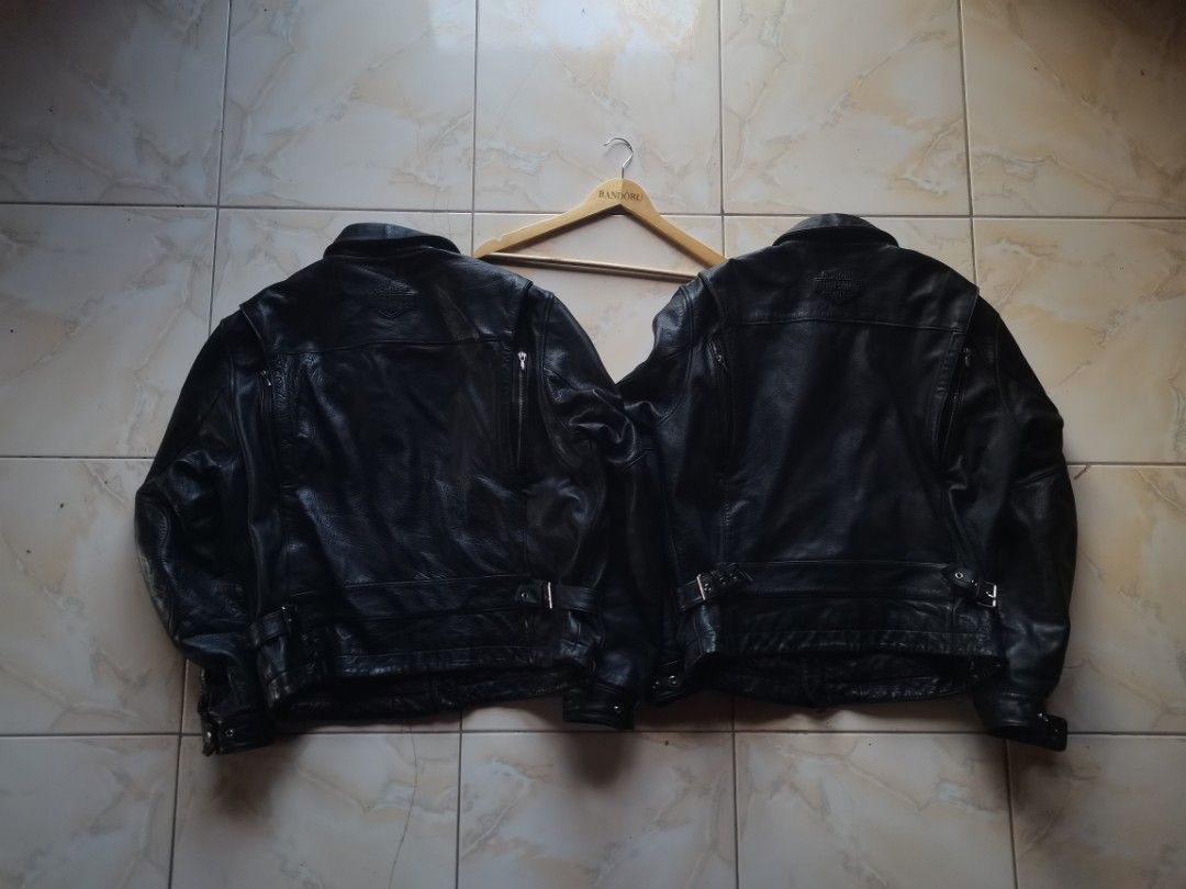 Harley-Davidson Genuine Leather Jackets (Category: Coats, Jackets and Outerwear) located in La Trinidad. Submitted by randoruthrifts (Listing ID 1462282133, Image 2). Description: 2 PIECES Size Large and XL 📩 DM FOR MORE INQUIRIES 📌 Unli VC / Unli Vouch.