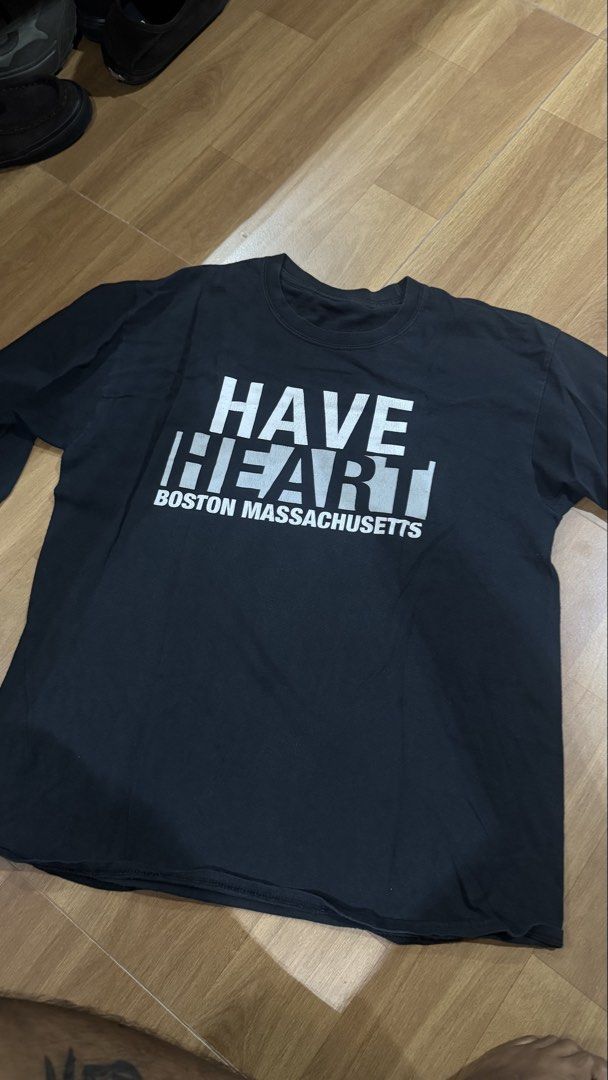 Have Heart Boston Massachusetts Longsleeves (Category: Tshirts & Polo Shirts ) located in Manila. Submitted by vhhhhhhh (Listing ID 1462392884, Image 1). Description: - Classic black t-shirt - HAVE HEART BOSTON MASSACHUSETTS HARDCORE - Back design: 'NO SILENCE NO COMPLIANCE' - High-quality print for durability - Cotton.
