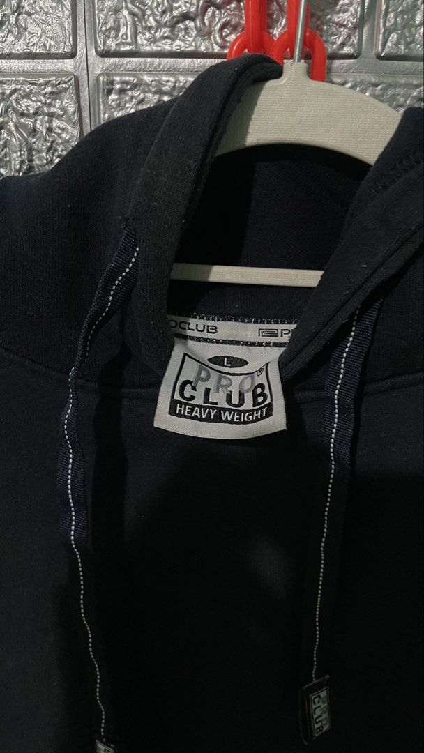 Heavyweight Pro Club Pullover Dark Navy Blue (Category: Hoodies) located in San Fernando. Submitted by capt.swag (Listing ID 1462411463, Image 3). Description: Large on tag .