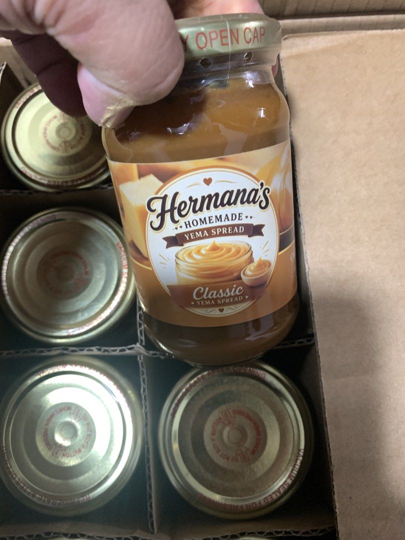 Hermana's Yema spread (Classic) (Category: Local Eats) located in Cavite. Submitted by tindahan.ni.yeko (Listing ID 1462292466, Image 2). Description: Hermanas Yema Spread classic flavor. No preservatives added.