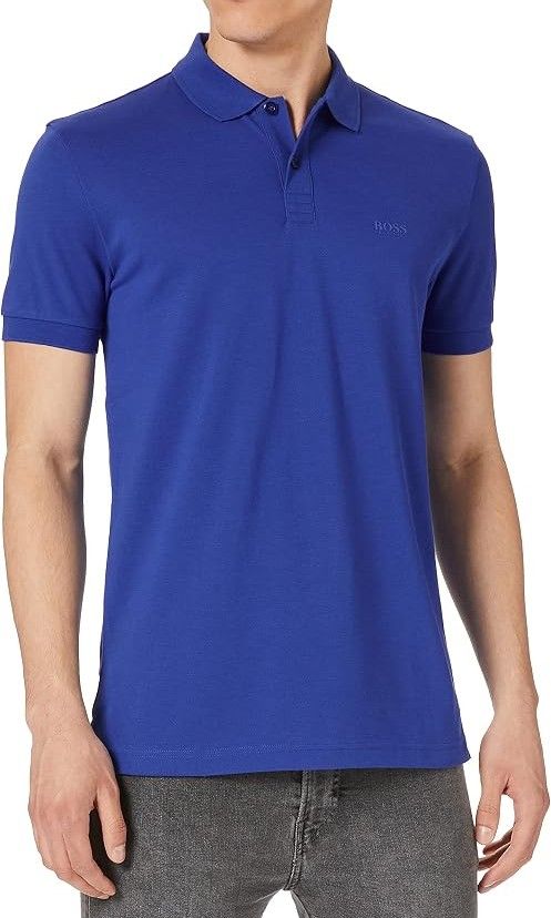Hugo Boss Blue Rubberized Small Side Script Mesh Poloshirt with Verifiable QR Code (Category: Tshirts & Polo Shirts ) located in Pasig City. Submitted by driplocale (Listing ID 1462388551, Image 2). Description: Hugo Boss Blue Rubberized Small Side Script Mesh Poloshirt with Verifiable QR Code Condition 9.5/10 (Pristine Condition✨) Size: Medium Chest Width: 21inches Shoulder Width: 17.5inches Length (Shoulder to Hem): 29inches.