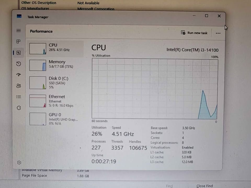 i3 14100 system unit (Category: Desktops) located in Caloocan City. Submitted by warmdog_ce9a94 (Listing ID 1462343544, Image 3). Description: i3-14100 H610M-K D4 UHD 730 8GB DDR4-3200 256GB SATA SSD Neutron Electron 700W Windows 11 Pro Stock cooler.