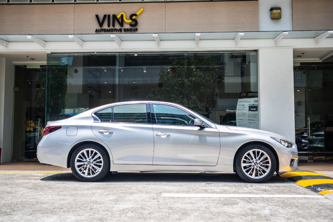 Infiniti Q50 2.0A T Sensory With ProActive Auto (Category: Used Cars) located in Singapore. Submitted by vinsautogroup (Listing ID 1462289771, Image 1). Description: Why Vin's Automotive Group? ✅ 100% loan available ✅ Competitive interest rates ✅ Flexible financing options available for all credit profiles ✅ High trade-in value ✅ Inhouse workshops for convenience 🏆 SGX-listed 🏆 Established since 1987, SME500 Award Winner 🏆 100s of 5-star listi
