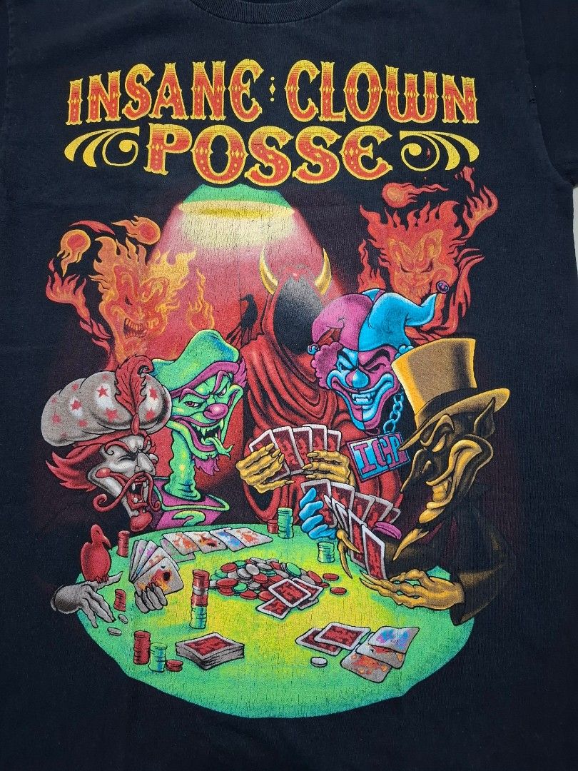 INSANE CLOWN POSSE (ICP) (Category: Tshirts & Polo Shirts ) located in Manila. Submitted by buying_only_lows (Listing ID 1462408597, Image 3). Description: 2010 ICP with backhit Width: 18.5 Length: 27 Great condition Missing tag.