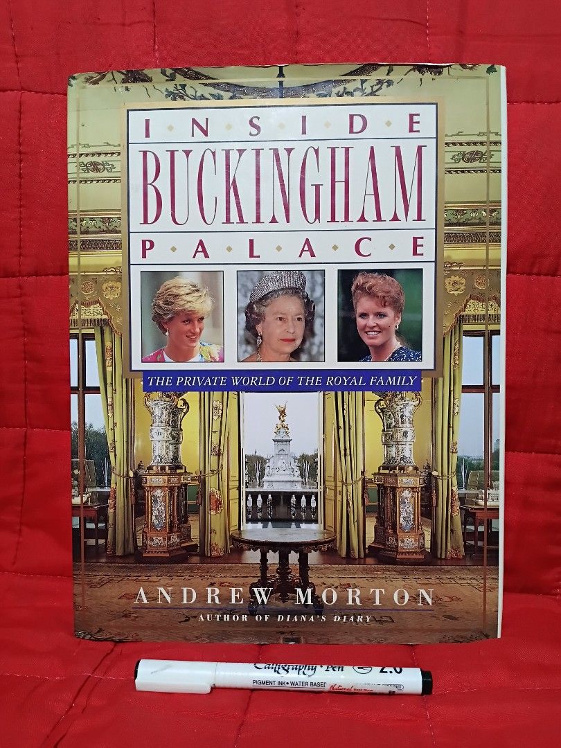 Inside Buckingham Palace by Andrew Morton (Category: Storybooks) located in Manila. Submitted by krishna_ayanami (Listing ID 1462435479, Image 1). Description: - "A Look Inside Buckingham Palace" book - Explores the private world of the Royal Family - Written by Andrew Morton, author of "Diana's Diary" - Offers insights into the lives of the British royals - Perfect for anyone interested in the British monarchy.