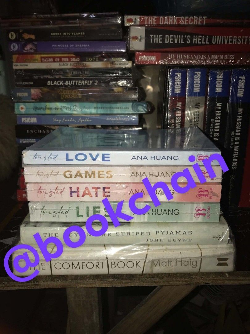 INTERNATIONAL BOOKS (Category: Storybooks) located in Subic. Submitted by bookchain_0125 (Listing ID 1462336895, Image 2). Description: RUSH SALEEE❗❗❗ ❌ sensi buyer RFS: NEED FOR FUNDS PO INTERNATIONAL BOOK TAKE ALL - 1K BOOKS FOR SALE: the comfort book(no dust book) authentic HB (tanning and foxing) the boy in the striped pyjamas authentic HB (tanning and foxing) game series sealed book 2 to 4 counterfeit book 1 has a minimal dent in edge. good 