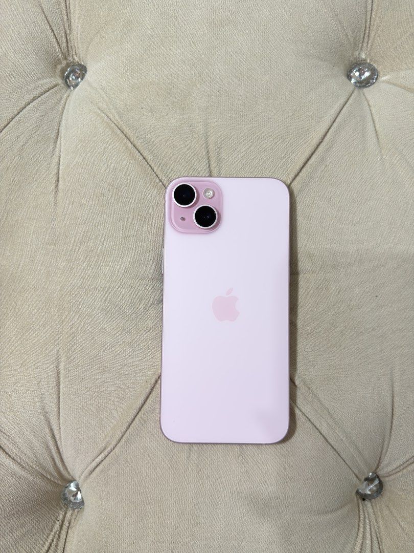 Iphone 15 Plus 128GB Pink (Category: iPhone 15 Series) located in San Narciso. Submitted by kristalv (Listing ID 1462428543, Image 1). Description: Iphone 15 Plus (Pink) 128 GB Storage 80% Battery Health Very minimal scratches on the side, almost not visible. With True Tone With Face ID All working No sim restrictions No history of repair. .