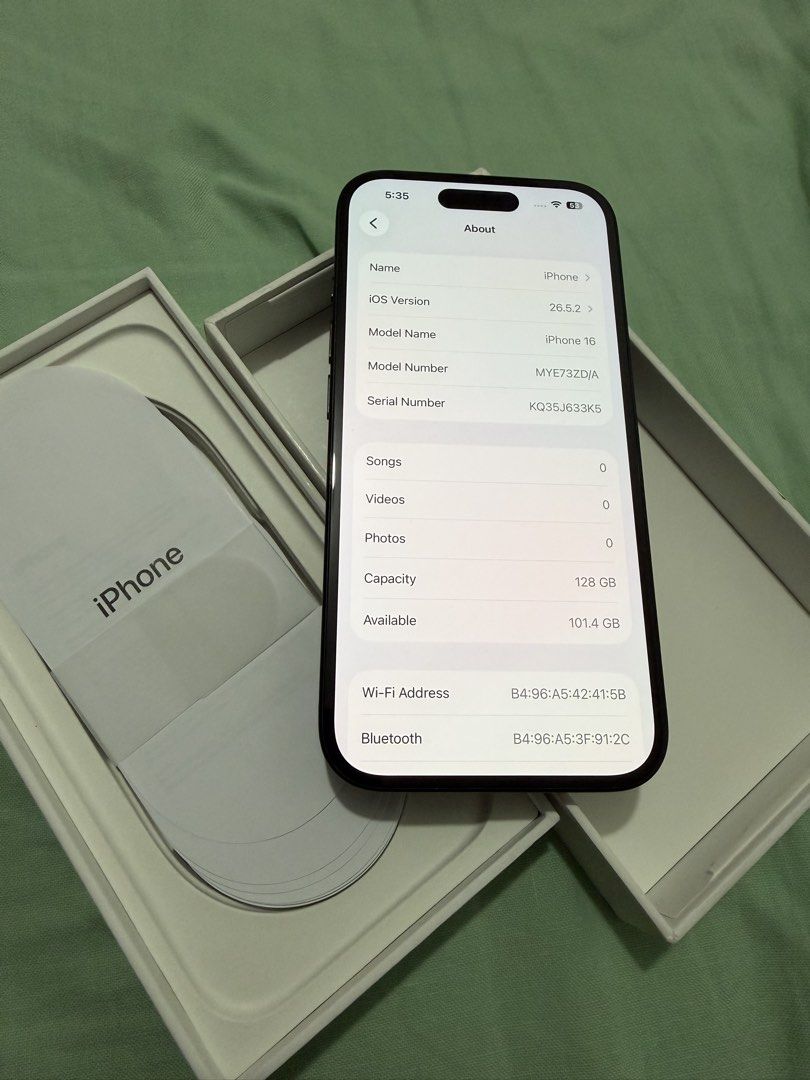 iPhone 16 128GB BLACK (Category: iPhone 16 Series) located in Manila. Submitted by mabanglo.dex (Listing ID 1462291929, Image 2). Description: NO ISSUE / CAN PASS AS BRAND NEW SUPER RUSH SALE RFS: need funds for my ojt.