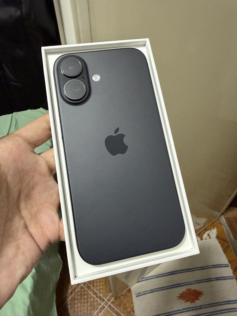 iPhone 16 128GB BLACK (Category: iPhone 16 Series) located in Manila. Submitted by mabanglo.dex (Listing ID 1462291929, Image 1). Description: NO ISSUE / CAN PASS AS BRAND NEW SUPER RUSH SALE RFS: need funds for my ojt.