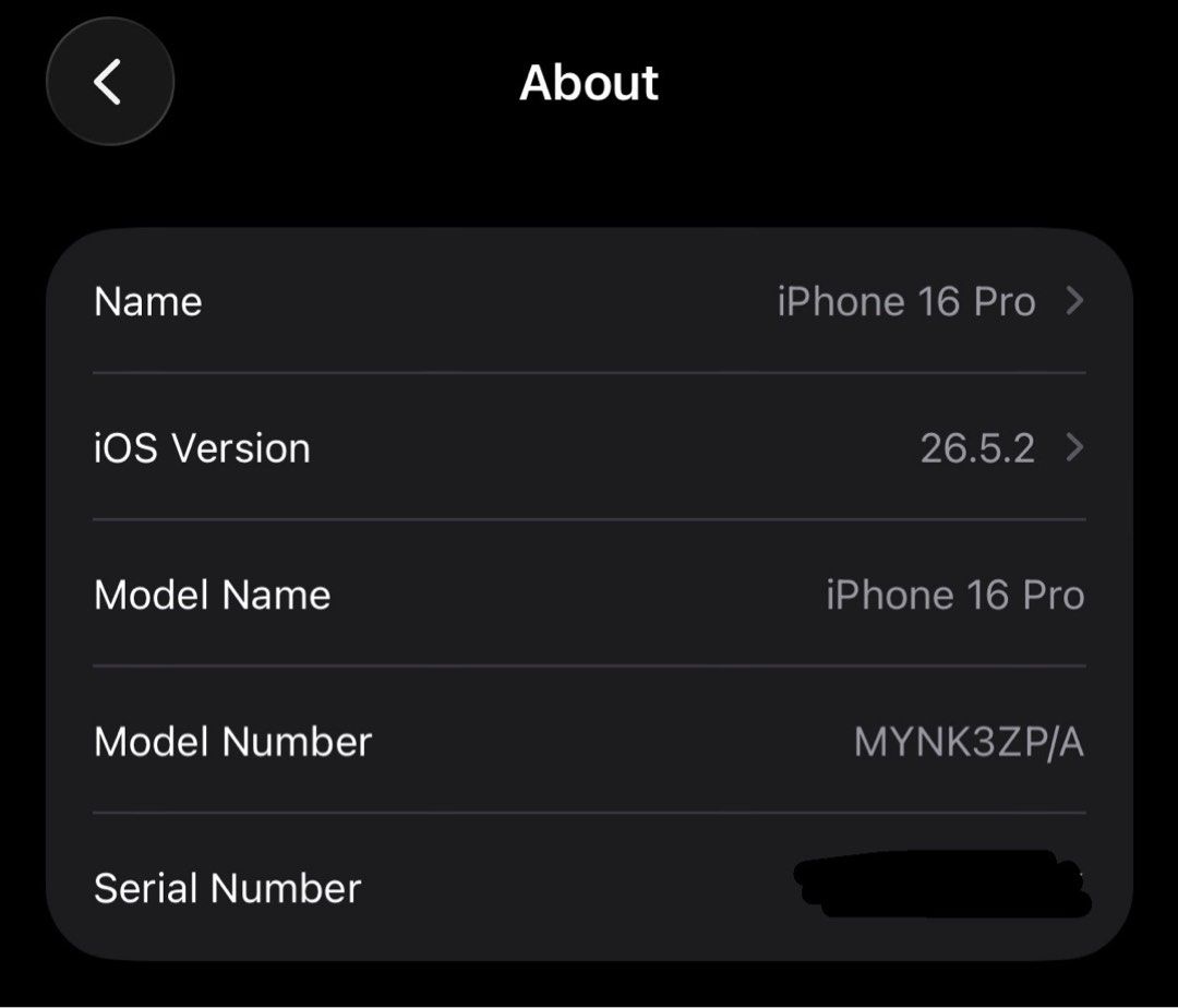 IPHONE 16 PRO (DESSERT TITANIUM) (Category: Others) located in Manila. Submitted by _itspiatos (Listing ID 1462403022, Image 3). Description: iPhone 16 Pro 256gb (Silver) ₱45,000 (Nego for sure buyer) !!! UNIT ONLY !!! Lady owned Battery Health %: 91 No history of repair CC: 381 Free: 5 Phone Cases Meet up only RFS: Upgrade LOC: PASIG CITY.