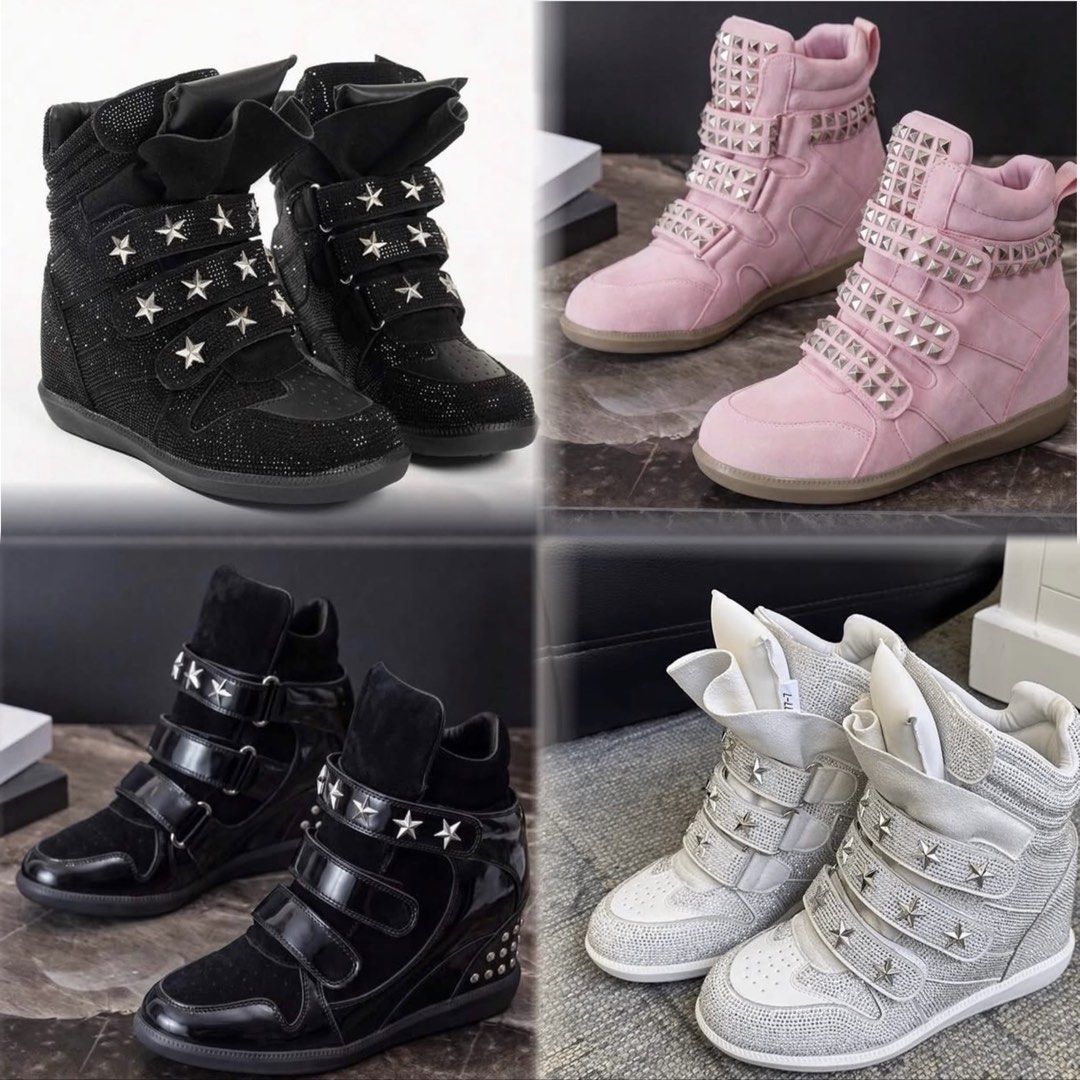 Isabel Marant Wedge Sneakers (Inspired) (Category: Sneakers) located in Las Pinas. Submitted by ._.peyy (Listing ID 1461525102, Image 1). Description: ⛓️‍💥𝓦𝓸𝓶𝓮𝓷𝓼 𝓢𝓲𝔃𝓮 𝓞𝓷𝓵𝔂 ⛓️‍💥𝓟𝓻𝓮-𝓞𝓻𝓭𝓮𝓻 ⛓️‍💥𝓛𝓲𝓶𝓲𝓽𝓮𝓭 𝓢𝓽𝓸𝓬𝓴𝓼 𝓞𝓷𝓵𝔂 ⛓️‍💥𝓓𝓶 𝓯𝓸𝓻 𝓘𝓷𝓺𝓾𝓲𝓻𝓲𝓮𝓼 💌.
