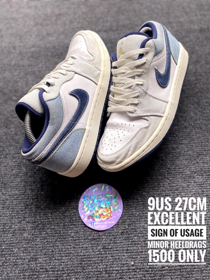 J1 low SE Denim Star blue (Category: Sneakers) located in Dumaguete. Submitted by freshdropsph (Listing ID 1462404007, Image 1). Description: LOCATION : NEGROS ORIENTAL Can ship nationwide Gcash payment No cod/cop Please check my reviews for assurance Unli vouch Negotiable .