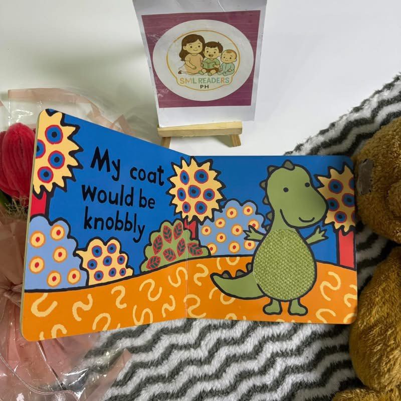 Jellycat If I were a dinosaur (Category: Children's Books) located in Taguig. Submitted by smlreadersph (Listing ID 1462360175, Image 2). Description: 💗 𝐈𝐟 𝐈 𝐖𝐞𝐫𝐞 𝐚 𝐃𝐢𝐧𝐨𝐬𝐚𝐮𝐫 🦖💚 Interactive Touch & Feel Small Board Book • Jellycat 📖 Condition: Preloved in very good to excellent used condition, with slight or barely noticeable shelf wear on the lower spine or edge of the cover. Still in lovely condition and ready for little hand