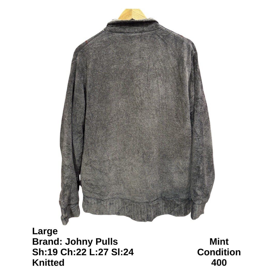 Johny Pulls knitted Zipper Jacket (Category: Coats, Jackets and Outerwear) located in Bulacan. Submitted by rlemonfashionshop (Listing ID 1462274761, Image 3). Description: Premium Class Quality Items. Actual Item on Photo with Good/Mint Condition. Message us for inquiries, more information and confirmation. Wash before wearing. Thank you so much..