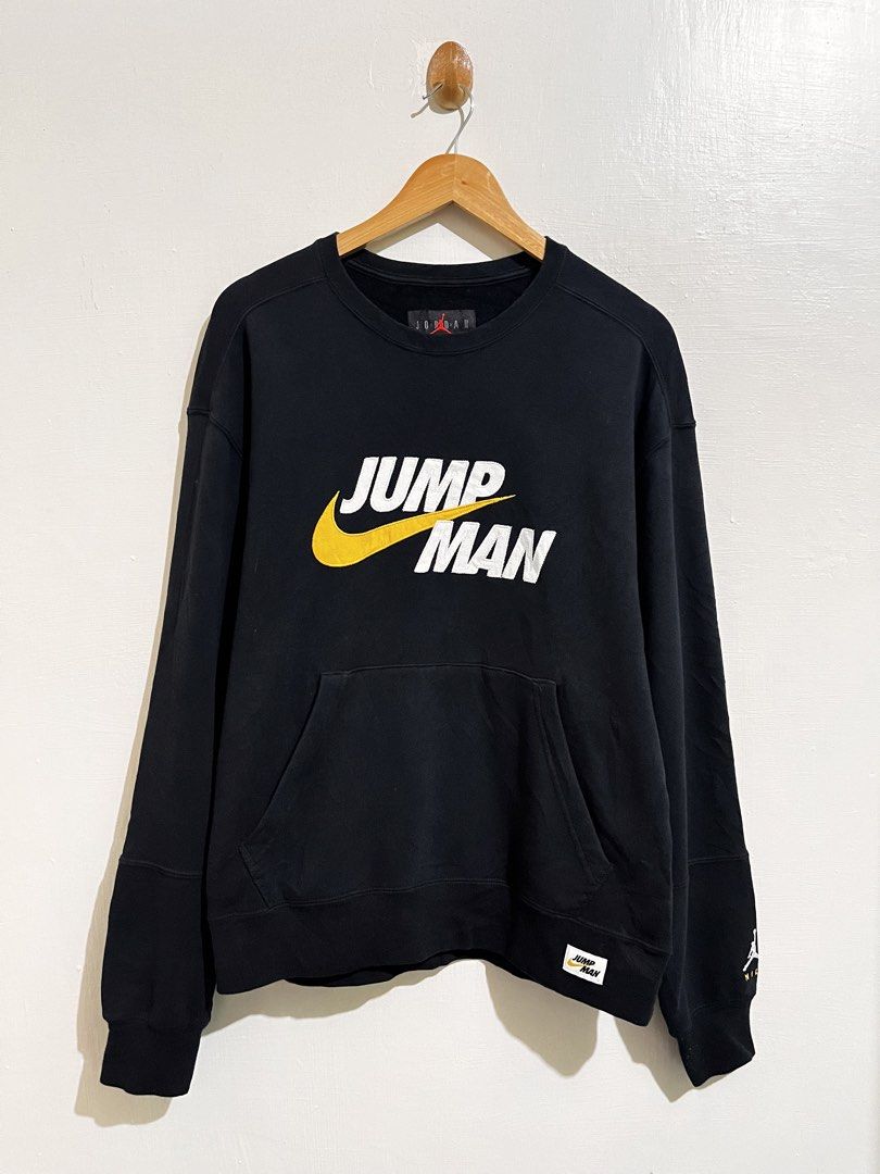 JORDAN JUMP MAN SWEATER (Category: Coats, Jackets and Outerwear) located in Sagay. Submitted by jan_arvene (Listing ID 1462399754, Image 1). Description: 📌 Jordan Jump Man sweater Size Large 27” length 23” width Good condition and color rate No issues Pm.
