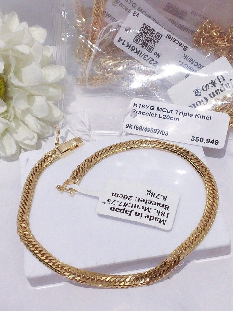 k18 japan gold bracelet (Category: Bracelets) located in Manila. Submitted by primejewelry (Listing ID 1462279381, Image 2). Description: .