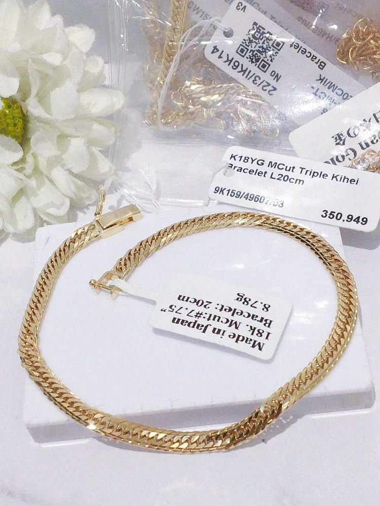 k18 japan gold bracelet (Category: Bracelets) located in Manila. Submitted by primejewelry (Listing ID 1462279381, Image 1). Description: .