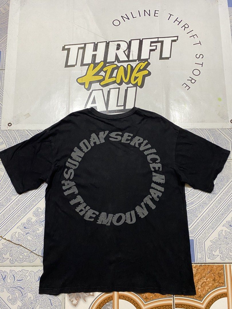 Kanye Trust God Tee (Category: Tshirts & Polo Shirts ) located in Rosario. Submitted by thrift_king_ali (Listing ID 1462349263, Image 2). Description: Kanye Large Dimes: W-23 L-28 issue: cut tags excellent condition 300+sf.