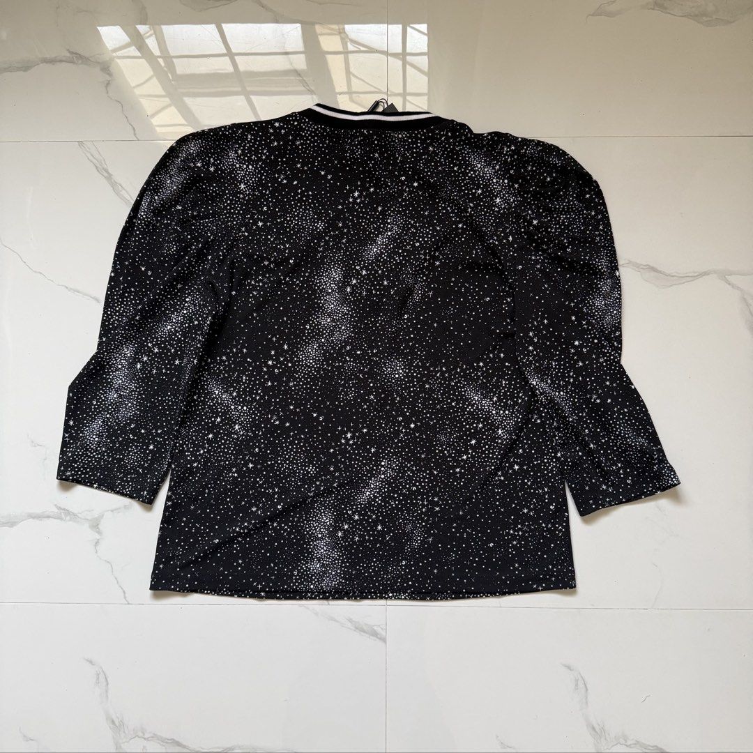 Karl Lagerfeld V Neck Blouse (Category: Blouses) located in Santo Tomas. Submitted by the580closet (Listing ID 1462342186, Image 2). Description: - Size: Medium 20.5 inches - width 24.5 inches - length .