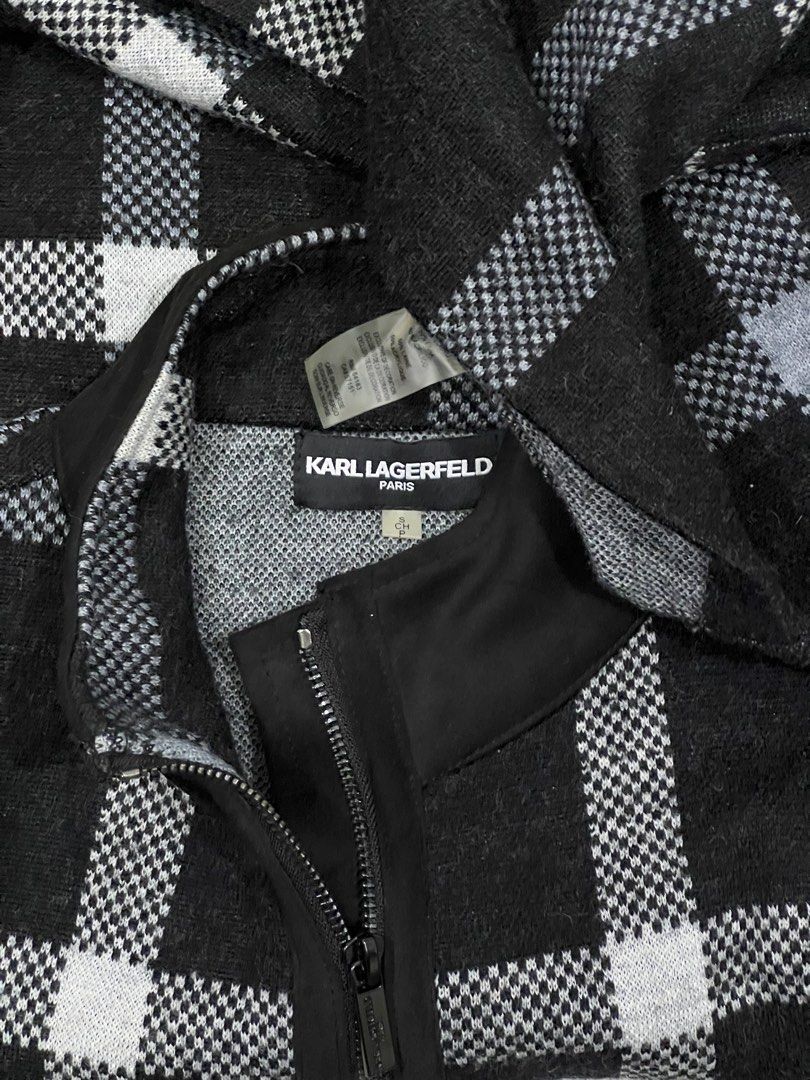 Karl Lagerfeld Wool Sweater Dress (Category: Coats, Jackets and Outerwear) located in Cebu City. Submitted by kei.flmn (Listing ID 1462390472, Image 3). Description: 📌PLEASE READ BEFORE MAKING AN OFFER Excellent Condition (No issues) Size:Fits till Large (S-L) - [x] Flat Lay Measurements (in inches): - [x] Bust: 44” | Waist: 42” (with side pockets) - [x] Length Reference: Mannequin Height : 5’4” (First-come, first-served basis) Due to an increas
