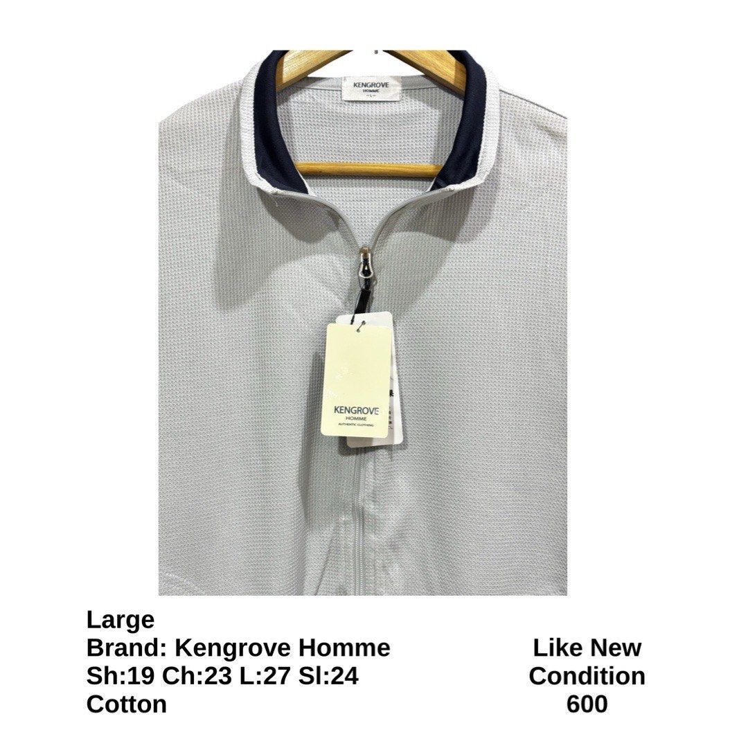 Kengrove Homme Lightweight Jacket (Category: Coats, Jackets and Outerwear) located in Bulacan. Submitted by rlemonfashionshop (Listing ID 1462417847, Image 2). Description: Premium Class Quality Items. Actual Item on Photo with Good/Mint Condition. Message us for inquiries, more information and confirmation. Wash before wearing. Thank you so much..