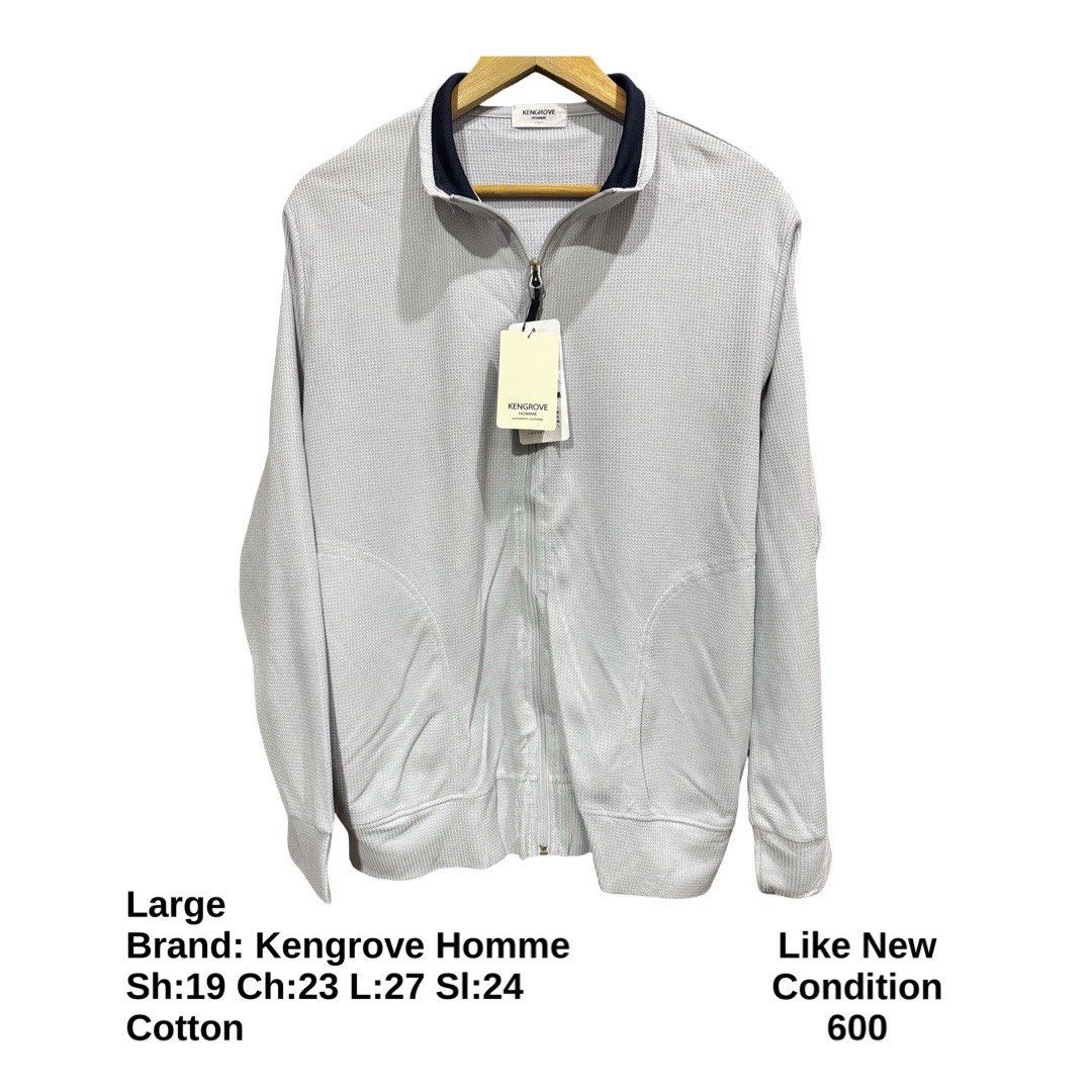 Kengrove Homme Lightweight Jacket (Category: Coats, Jackets and Outerwear) located in Bulacan. Submitted by rlemonfashionshop (Listing ID 1462417847, Image 1). Description: Premium Class Quality Items. Actual Item on Photo with Good/Mint Condition. Message us for inquiries, more information and confirmation. Wash before wearing. Thank you so much..