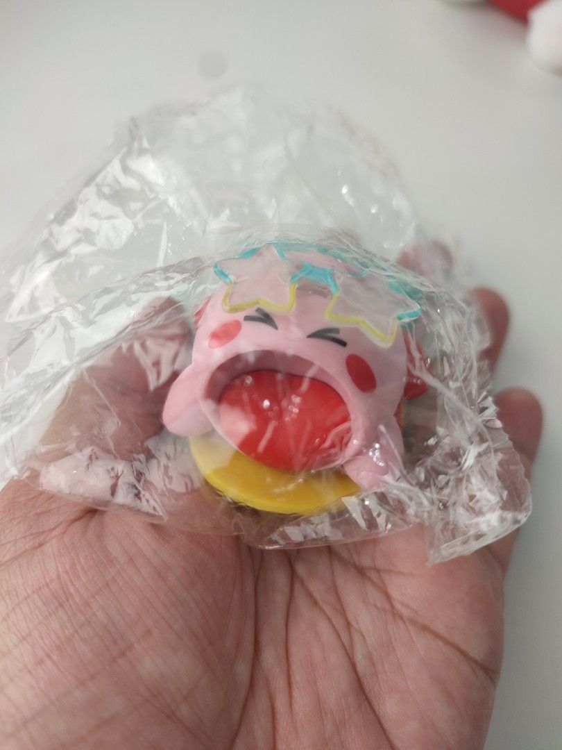 Kirby Gachapon Figure with Accessories (Category: Designer & Blind Box Toys) located in Manila. Submitted by epicmountain-f20453 (Listing ID 1462360358, Image 1). Description: - Adorable Kirby figure - Includes yellow base and teal accessory - Brand new, still in original packaging - Perfect for Kirby collectors and fans - Small and portable for easy display.