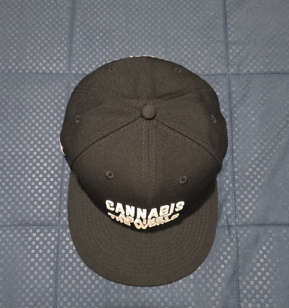 Krown "Cannabis Against TheSnapback Cap (Category: Caps & Hats) located in Santa Rosa. Submitted by rowhell09 (Listing ID 1462285692, Image 3). Description: Brandew ,w sticker 1650 MOD. LBC MOP. BDO, GCASH LOC. NUEVA ECIJA - Black snapback cap - "Cannabis Against The World" embroidered on the front - Krown logo on the back - Green marijuana leaf print on the underside of the brim - Adjustable strap for a custom fit - Perfect statement piece.