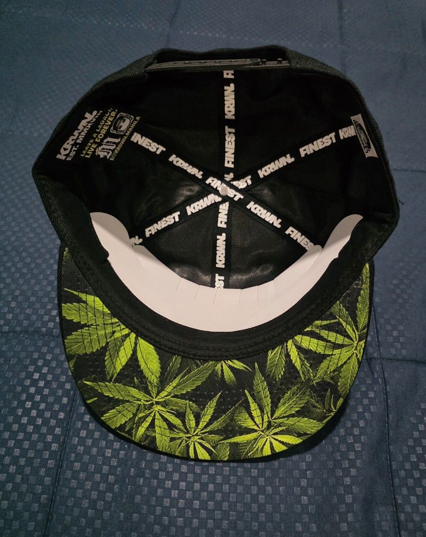 Krown "Cannabis Against TheSnapback Cap (Category: Caps & Hats) located in Santa Rosa. Submitted by rowhell09 (Listing ID 1462285692, Image 2). Description: Brandew ,w sticker 1650 MOD. LBC MOP. BDO, GCASH LOC. NUEVA ECIJA - Black snapback cap - "Cannabis Against The World" embroidered on the front - Krown logo on the back - Green marijuana leaf print on the underside of the brim - Adjustable strap for a custom fit - Perfect statement piece.