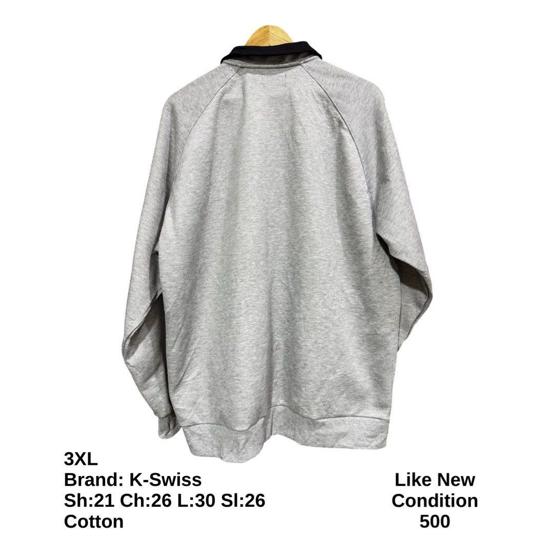 K-Swiss Track Jacket (Category: Coats, Jackets and Outerwear) located in Bulacan. Submitted by rlemonfashionshop (Listing ID 1462274395, Image 3). Description: Premium Class Quality Items. Actual Item on Photo with Good/Mint Condition. Message us for inquiries, more information and confirmation. Wash before wearing. Thank you so much..