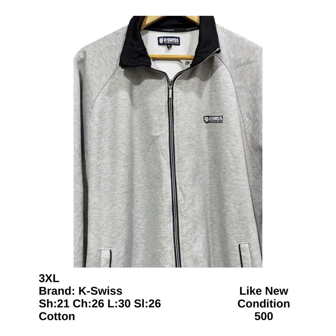 K-Swiss Track Jacket (Category: Coats, Jackets and Outerwear) located in Bulacan. Submitted by rlemonfashionshop (Listing ID 1462274395, Image 2). Description: Premium Class Quality Items. Actual Item on Photo with Good/Mint Condition. Message us for inquiries, more information and confirmation. Wash before wearing. Thank you so much..