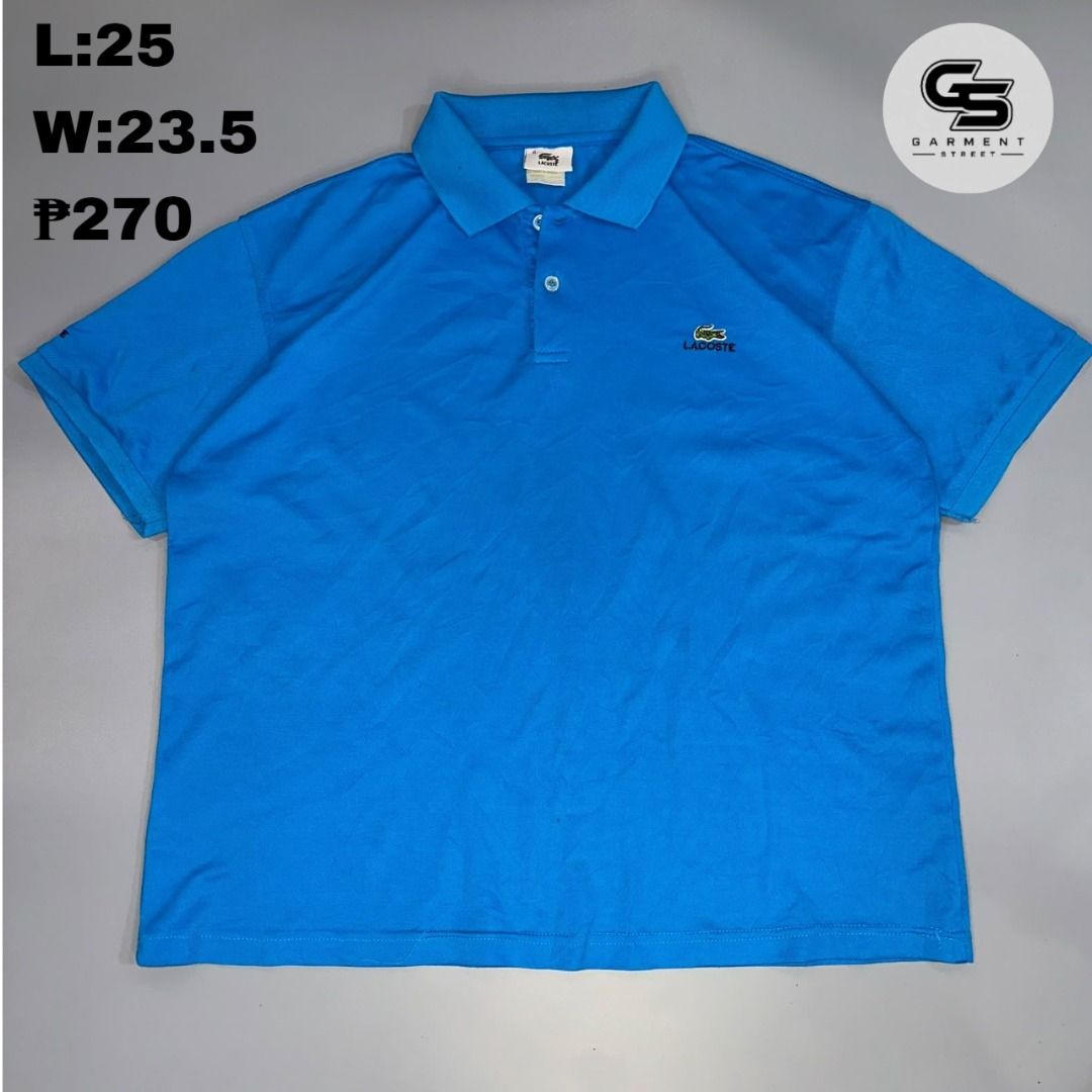 Lacoste Polo Shirt (Category: Tshirts & Polo Shirts ) located in Batangas. Submitted by garment_street (Listing ID 1462332670, Image 1). Description: Lacoste Polo Shirt ✔️Good condition 💰 Payment first 📦 Shipping fee: Buyer’s responsibility. 📩DM us to claim yours. *Used item. Please manage expectations. Minor flaws, color differences, or need for washing may apply. DM for questions..