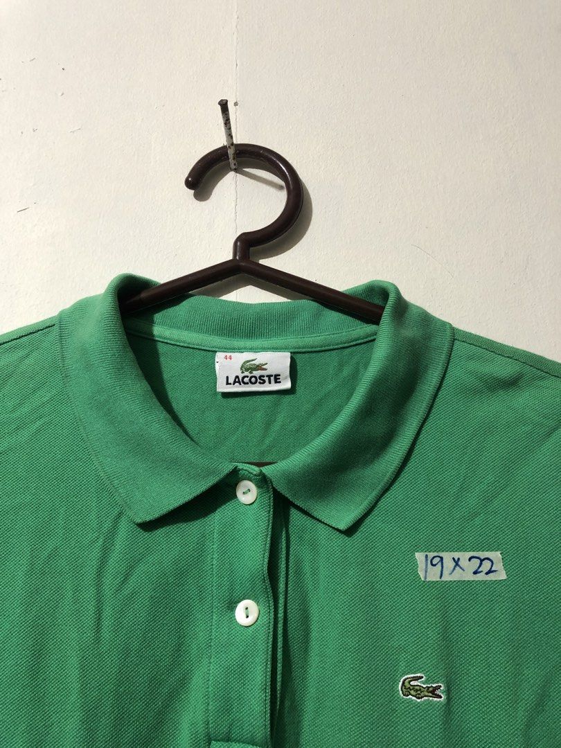 Lacoste Polo Shirt (Category: Others Tops) located in Manila. Submitted by raremountain00 (Listing ID 1462421449, Image 2). Description: Authentic Excellent condition Large Women Fit No issue wash lang.