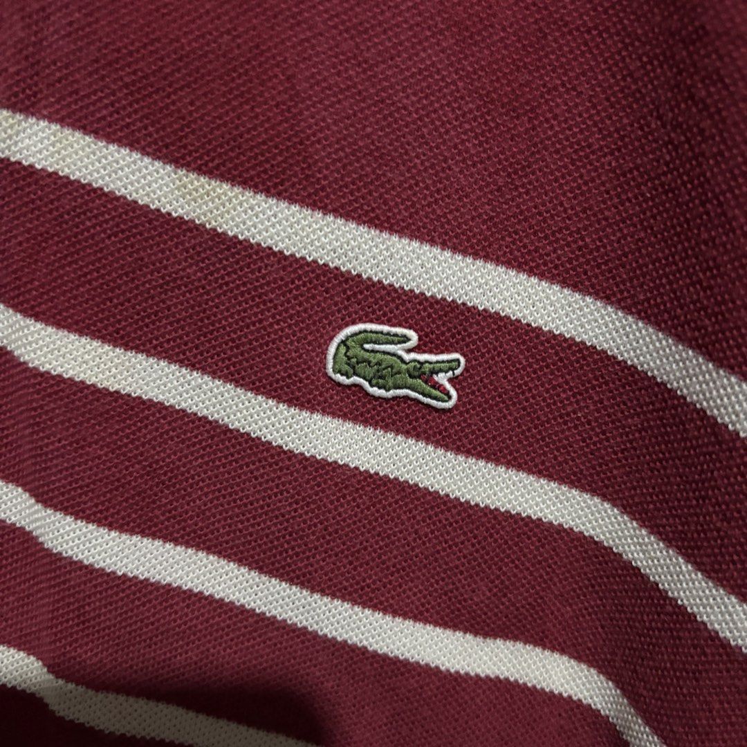 LACOSTE STRIPE POLO SHIRT (Category: Tshirts & Polo Shirts ) located in Taytay. Submitted by dwinsapparel (Listing ID 1462370753, Image 3). Description: LACOSTE STRIPE POLO SHIRT W-22.5 L-30 EXCELLENT CONDITION NEED WASH COMPLETE TAGS.
