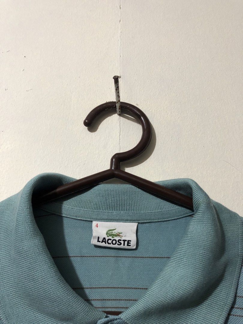 Lacoste Teal Polo Shirt (Category: Tshirts & Polo Shirts ) located in Manila. Submitted by raremountain00 (Listing ID 1462421699, Image 3). Description: Authentic Excellent condition Issue check last picture.