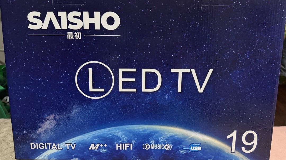 Led TV (Category: TV) located in Cavite. Submitted by kristiecasem (Listing ID 1462294237, Image 2). Description: Saisho 19” Digital LED TV – With Original Box Price: ₱2,000 Slightly negotiable Description: Saisho 19-inch Digital LED TV in original box. * 19-inch LED display * Digital TV ready * HiFi audio * USB connectivity * Compact size, ideal for bedroom, condo, dorm, kitchen or secondary TV * Comes with original box * Stored properly * RFS: 