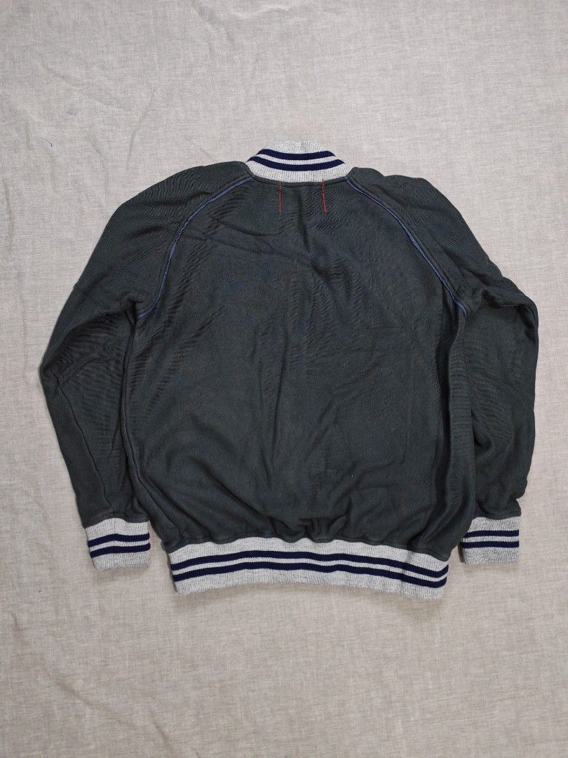 Left field nyc ring-spun cotton fullzip varsity sweatshirt jacket (Category: Coats, Jackets and Outerwear) located in Baguio. Submitted by used_clothing2600 (Listing ID 1462272067, Image 3). Description: Left field nyc ring-spun cotton fullzip varsity sweatshirt jacket made in usa size medium no issues pit to pit 23 inches length 26 inches.