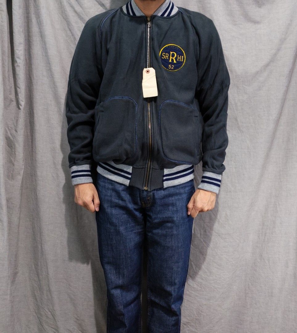 Left field nyc ring-spun cotton fullzip varsity sweatshirt jacket (Category: Coats, Jackets and Outerwear) located in Baguio. Submitted by used_clothing2600 (Listing ID 1462272067, Image 1). Description: Left field nyc ring-spun cotton fullzip varsity sweatshirt jacket made in usa size medium no issues pit to pit 23 inches length 26 inches.