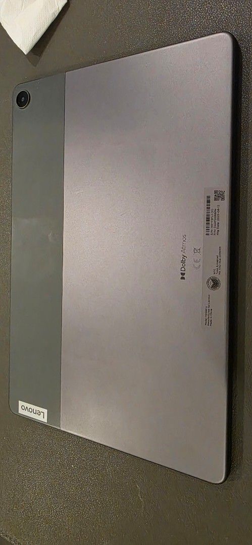Lenovo Tablet with Dolby Atmos (Category: Android) located in San Pablo. Submitted by mucaparas (Listing ID 1462341749, Image 3). Description: - Lenovo Tablet M10 (3rd Gen) - Model HGT72FL1 - 32GB Storage with 3GB RAM -Large, vibrant display and immersive Dolby Atmos sound - Rear camera - Ideal for entertainment and productivity RFS: Used as POS in our business that we closed. Not being used personally.