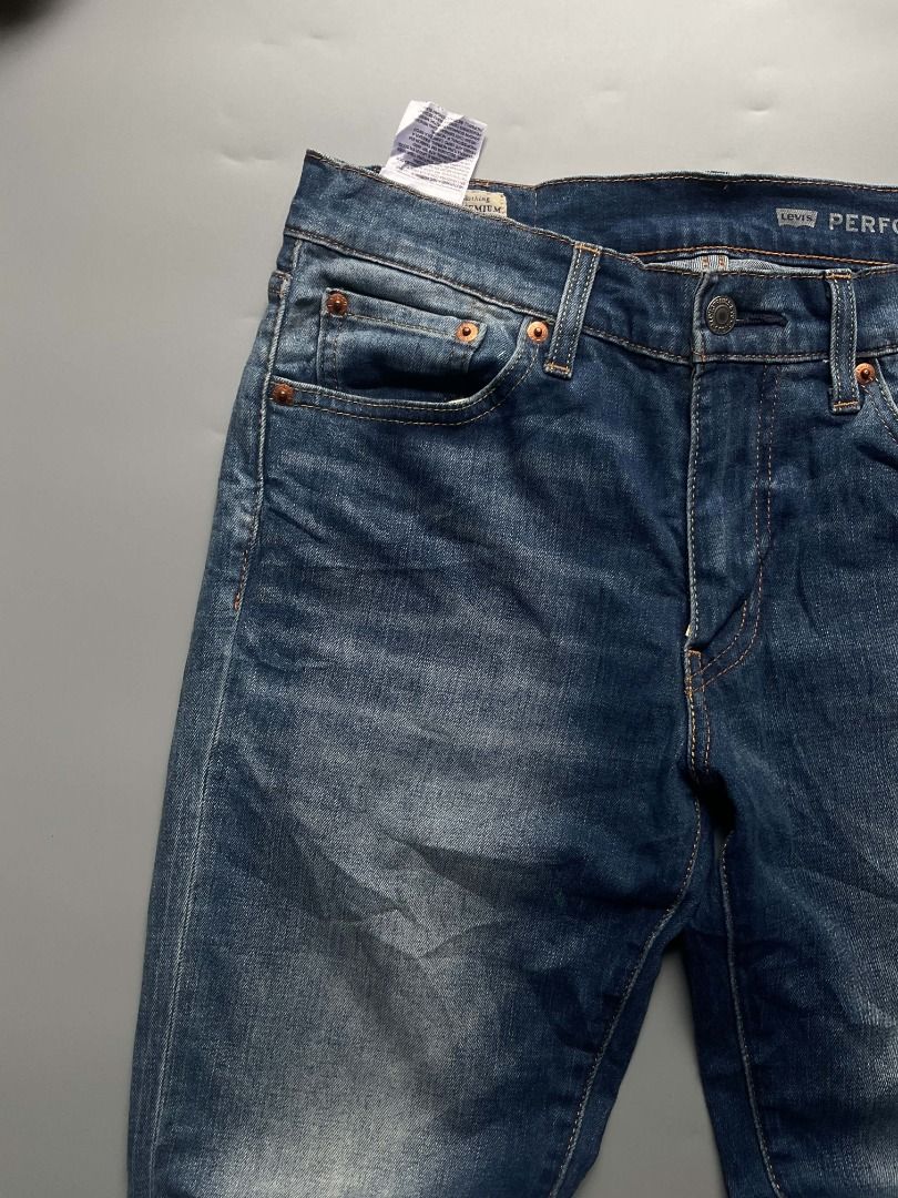 Levi's 511 Performance Jeans (Category: Jeans) located in Talisay. Submitted by justindanielle17 (Listing ID 1462325482, Image 3). Description: -Authentic/Original -Waist: 30 -Length: 38 inches -Leg opening: 7 inches -Excellent Condition -9.7/10 color rate - Brand: Levi's - Model: 511 - Wash: Dark wash with subtle fading - Material: Performance denim for comfort and flexibility - Closure: Button and zip fly - Pockets: Classic five-pocket styling 