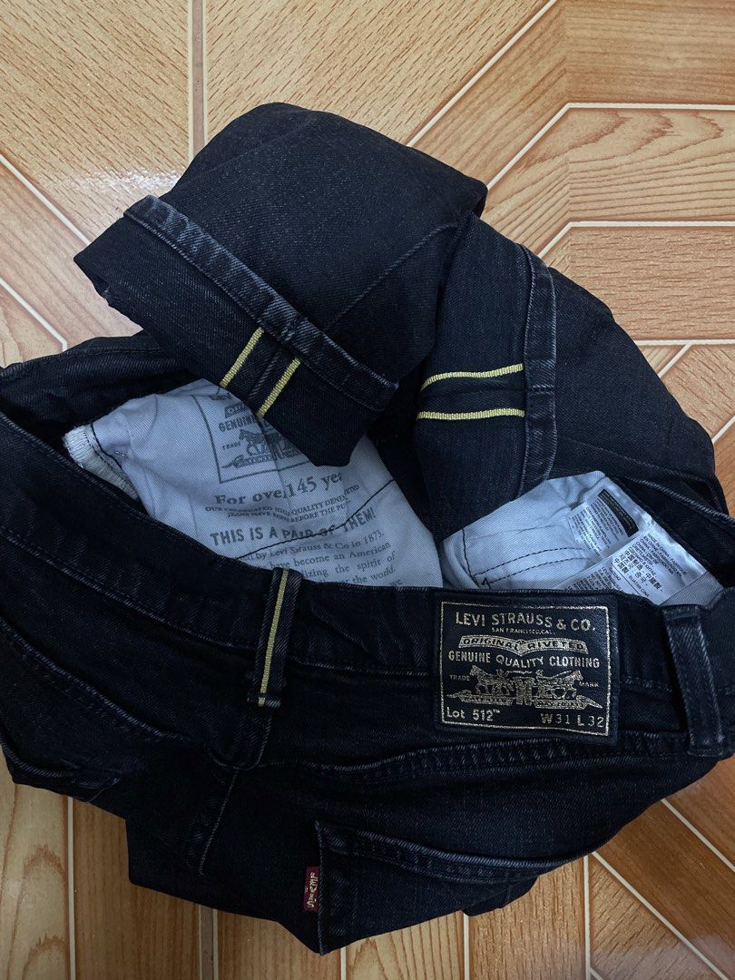 LEVI’S 512 GOLD SELVEDGE (Category: Jeans) located in Muntinlupa City. Submitted by clarencemirones (Listing ID 1462298940, Image 1). Description: LEVI’S 512 GOLD SELVEDGE W32 L38 6.5hem like new! dm me .