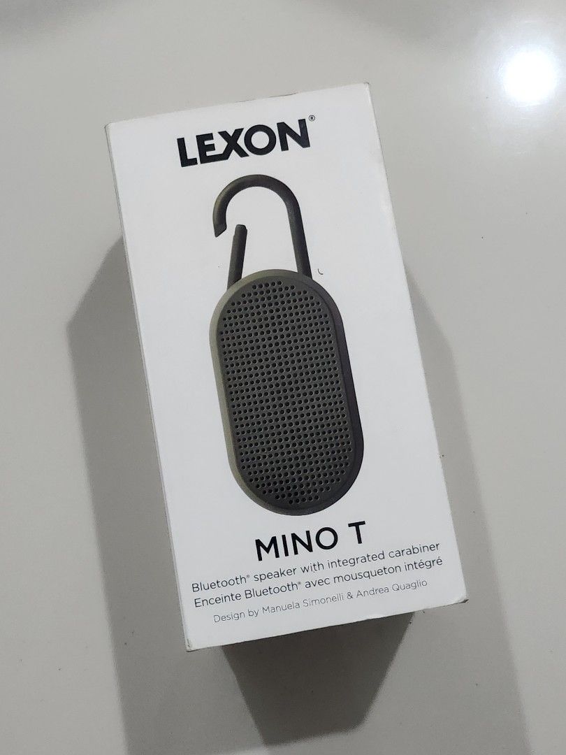 Lexon Mino T Bluetooth Speaker with Integrated Carabiner (Category: Soundbars, Speakers & Amplifiers) located in Manila. Submitted by bhoypablo (Listing ID 1462391950, Image 1). Description: For sale LEXON MINO T Wireless Bluetooth Speaker Testing only Brandnew RFS: Decluttering Pm for inquiries..